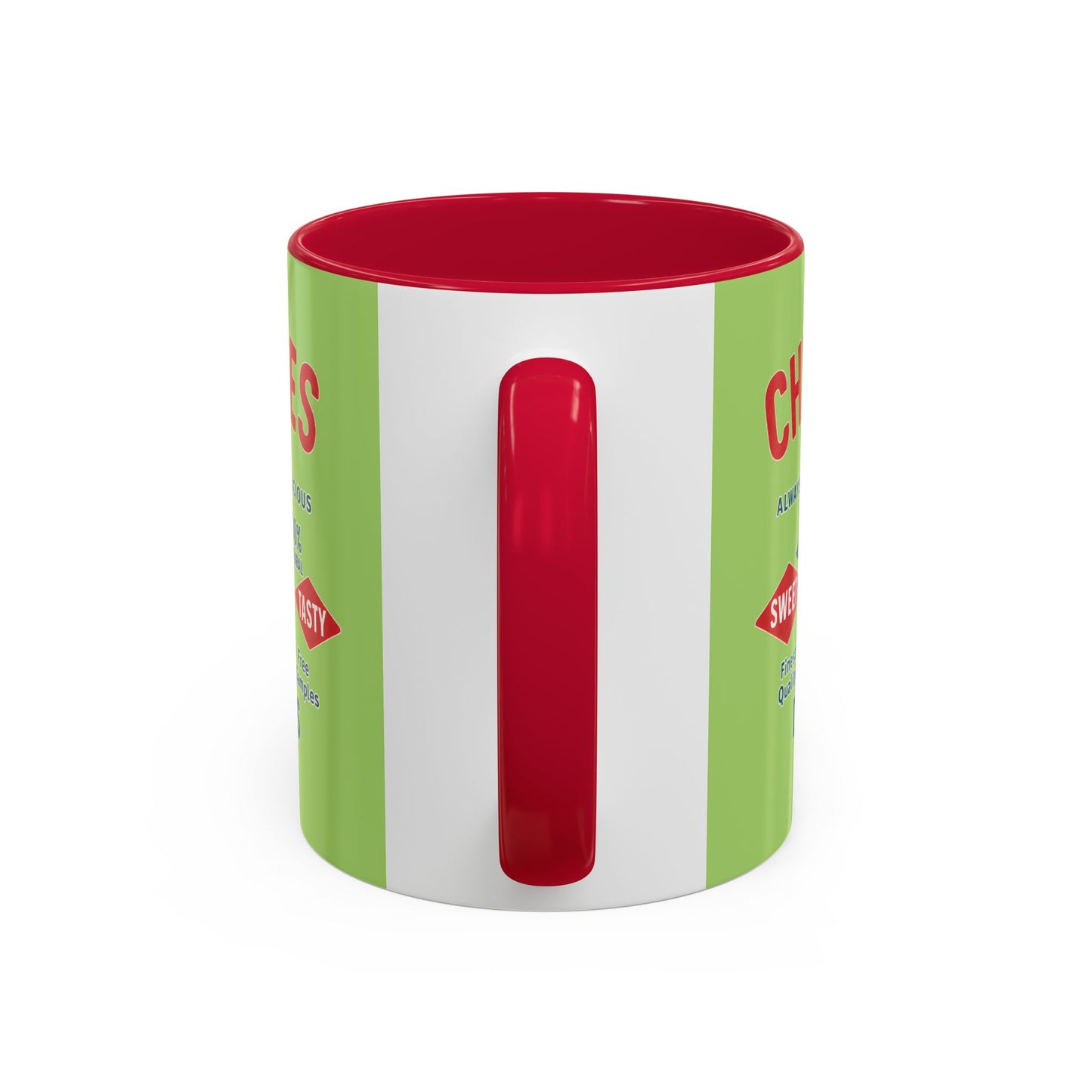 "Delicious Cherries", Colorful Mugs (11oz, 15oz) (Orchard Lime)