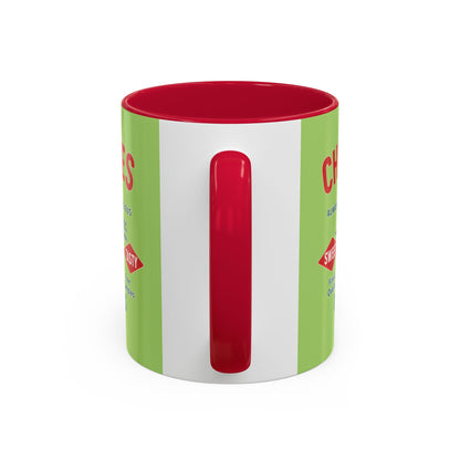 "Delicious Cherries", Colorful Mugs (11oz, 15oz) (Orchard Lime)