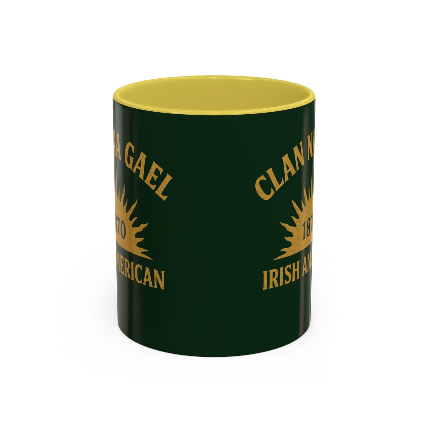"Clan na Gael - Irish American", Colorful Mugs (11oz, 15oz) (Fenian Green)