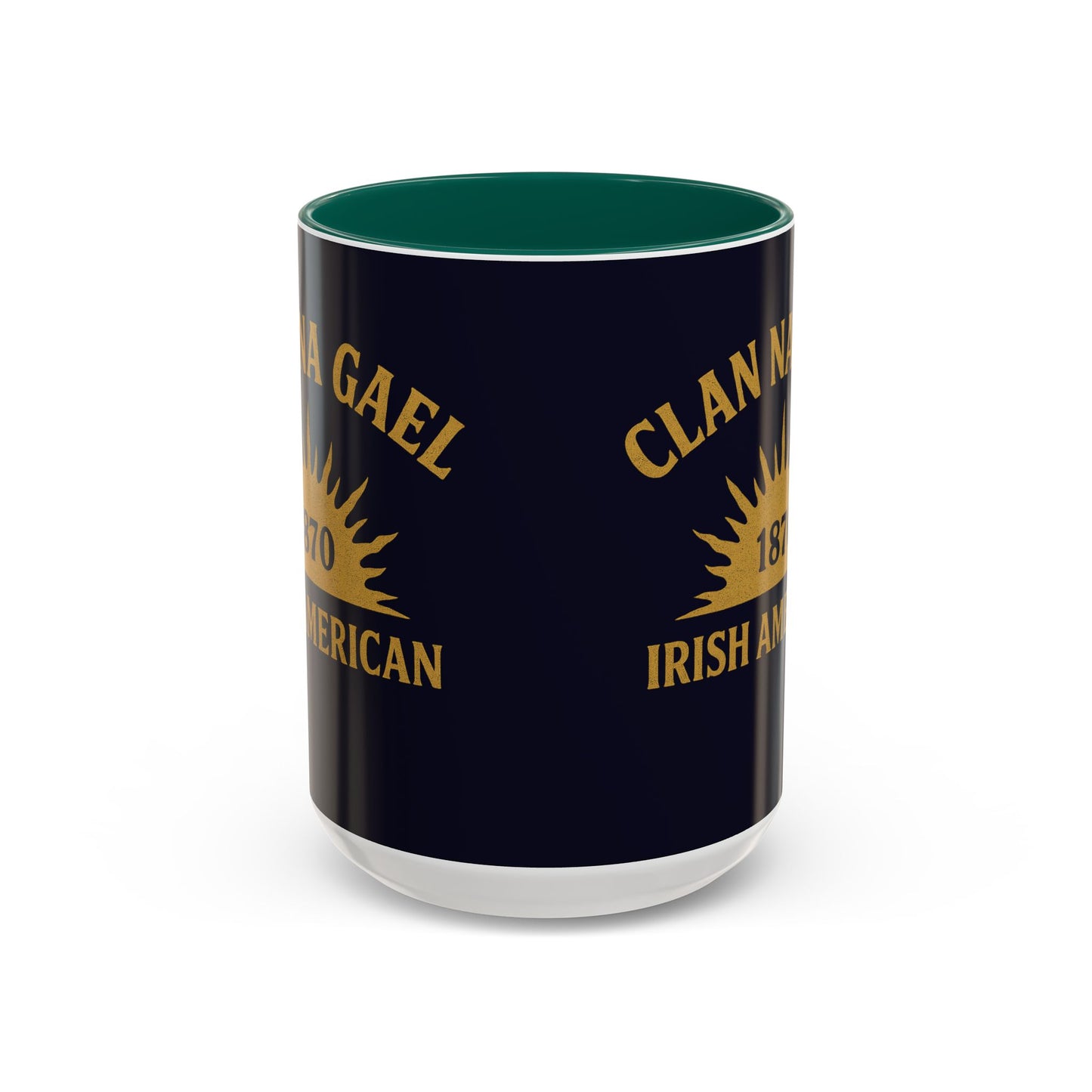 "Clan na Gael - Irish American", Colorful Mugs (11oz, 15oz) (Black Rock Blue)