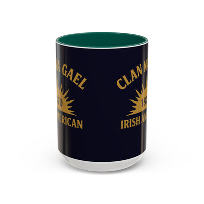 "Clan na Gael - Irish American", Colorful Mugs (11oz, 15oz) (Black Rock Blue)