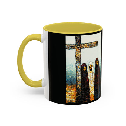 "At-the-Foot of the Cross - John 19:25", Colorful Mugs (11oz & 15oz)