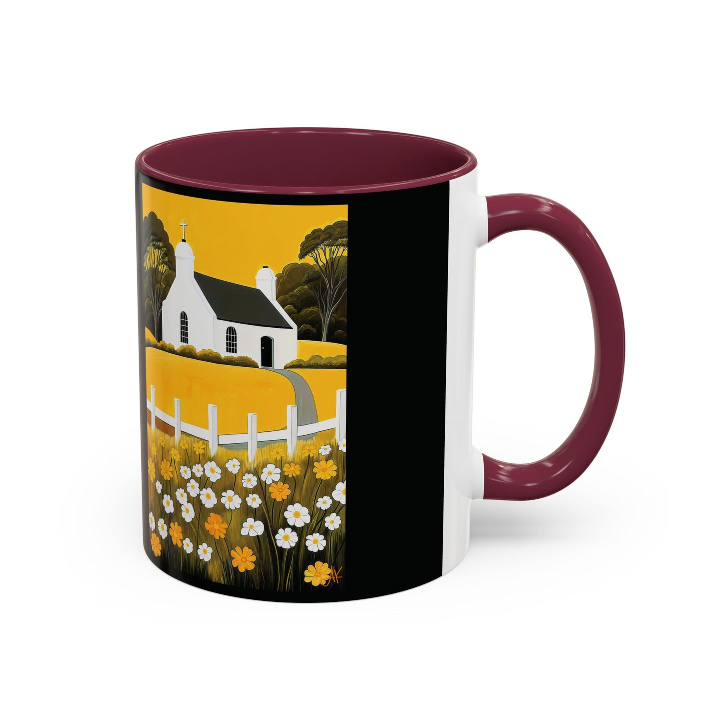 "Eaglais a’ Bhuidhe (Gaelic) - The Church of Golden Hope (English)", Colorful Mugs (11oz & 15oz)