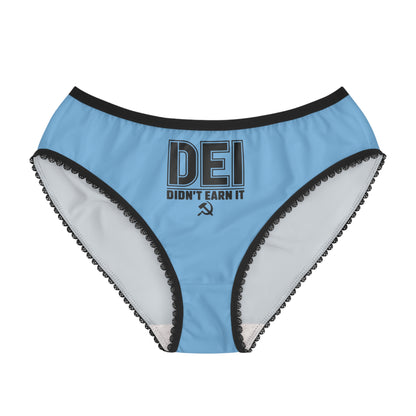"DEI - Didn't Earn It" #14, Women's Briefs (Sky Blue)