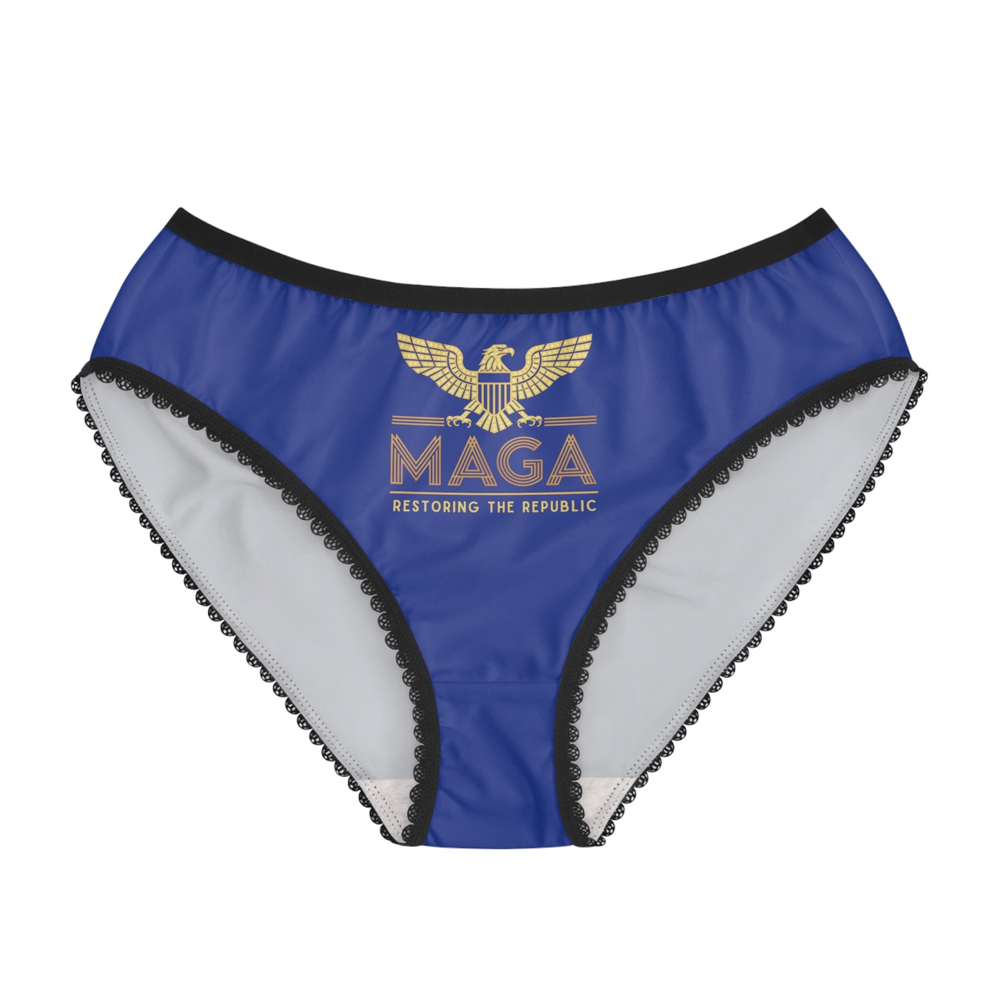 "MAGA - Restoring the Republic", Women's Briefs (Electric Deep Blue)
