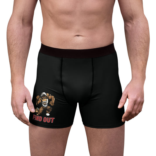"Find Out", Men's Boxer Briefs (Moonless Black)