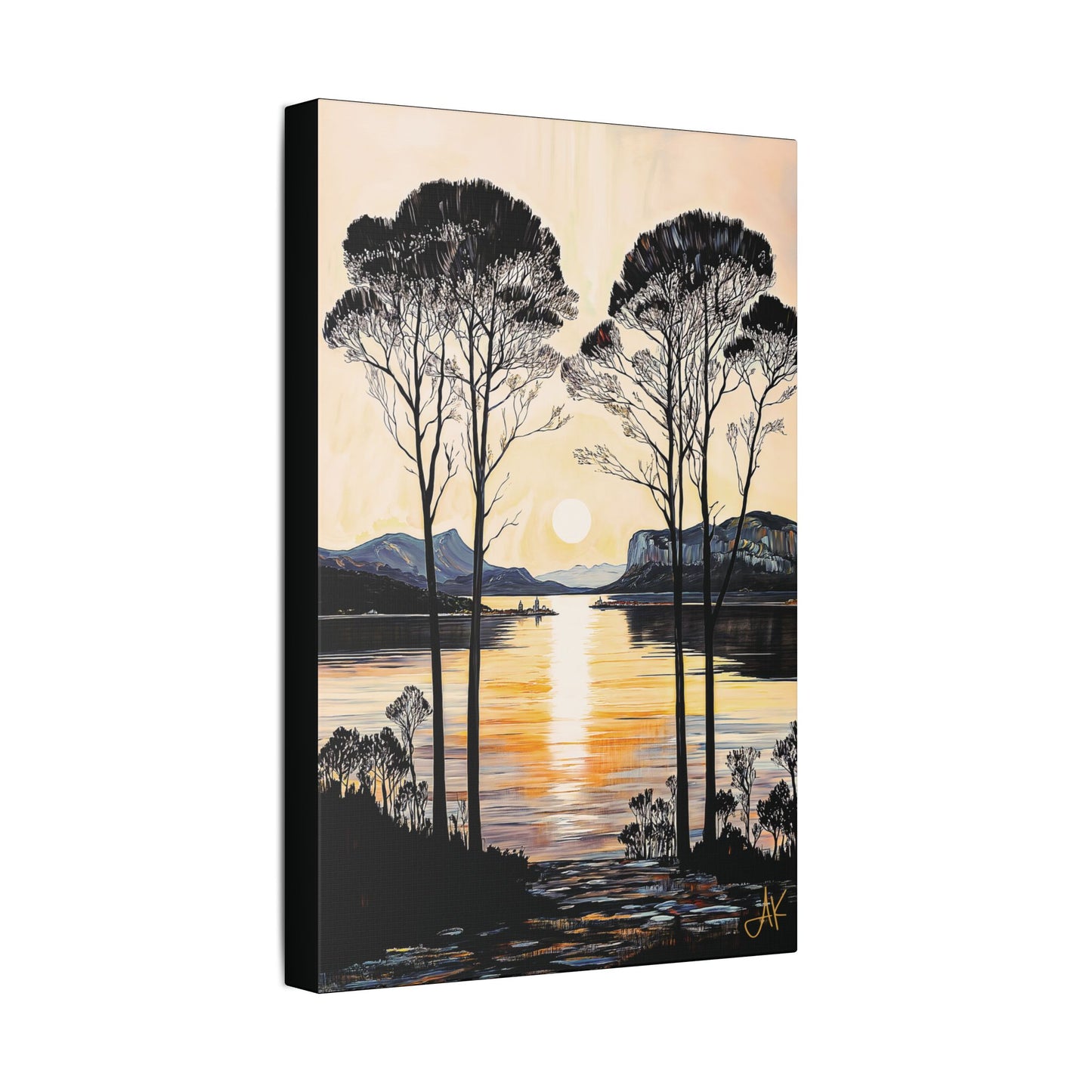 "Gentle Sound", Stretched Classic Canvas Fine Art Print
