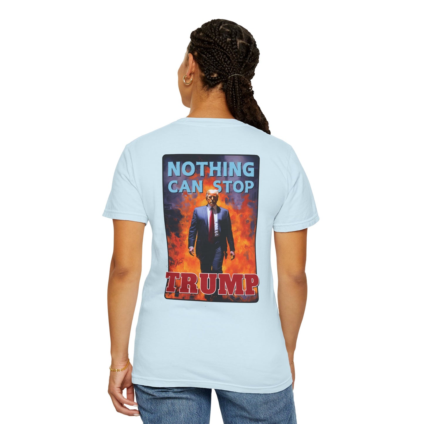 "Nothing Can Stop Trump", Unisex T-shirt (Light Colors)