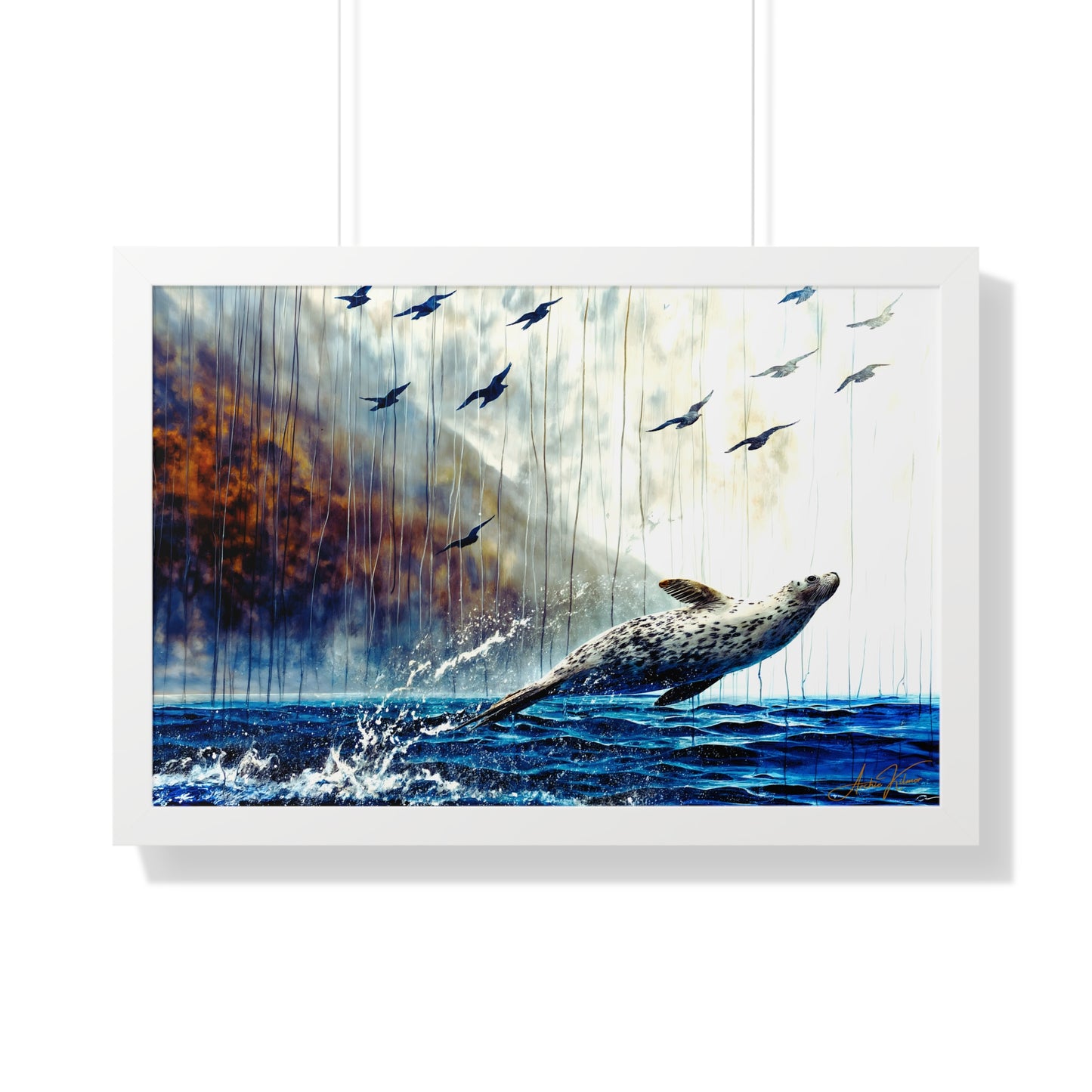 "Flying Free", Framed Paper Poster