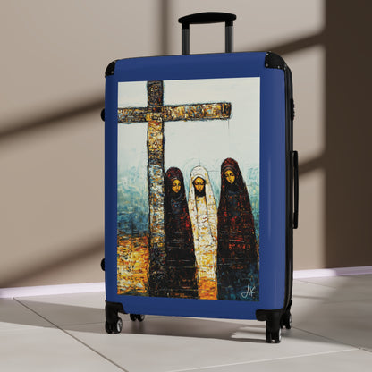 "At-the-Foot of the Cross - John 19:25", Suitcases (Dark Blue)