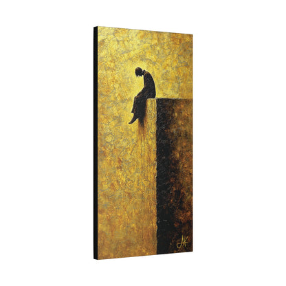 "In Darkest Hour He Is With Me", Stretched Classic Canvas Fine Art Print