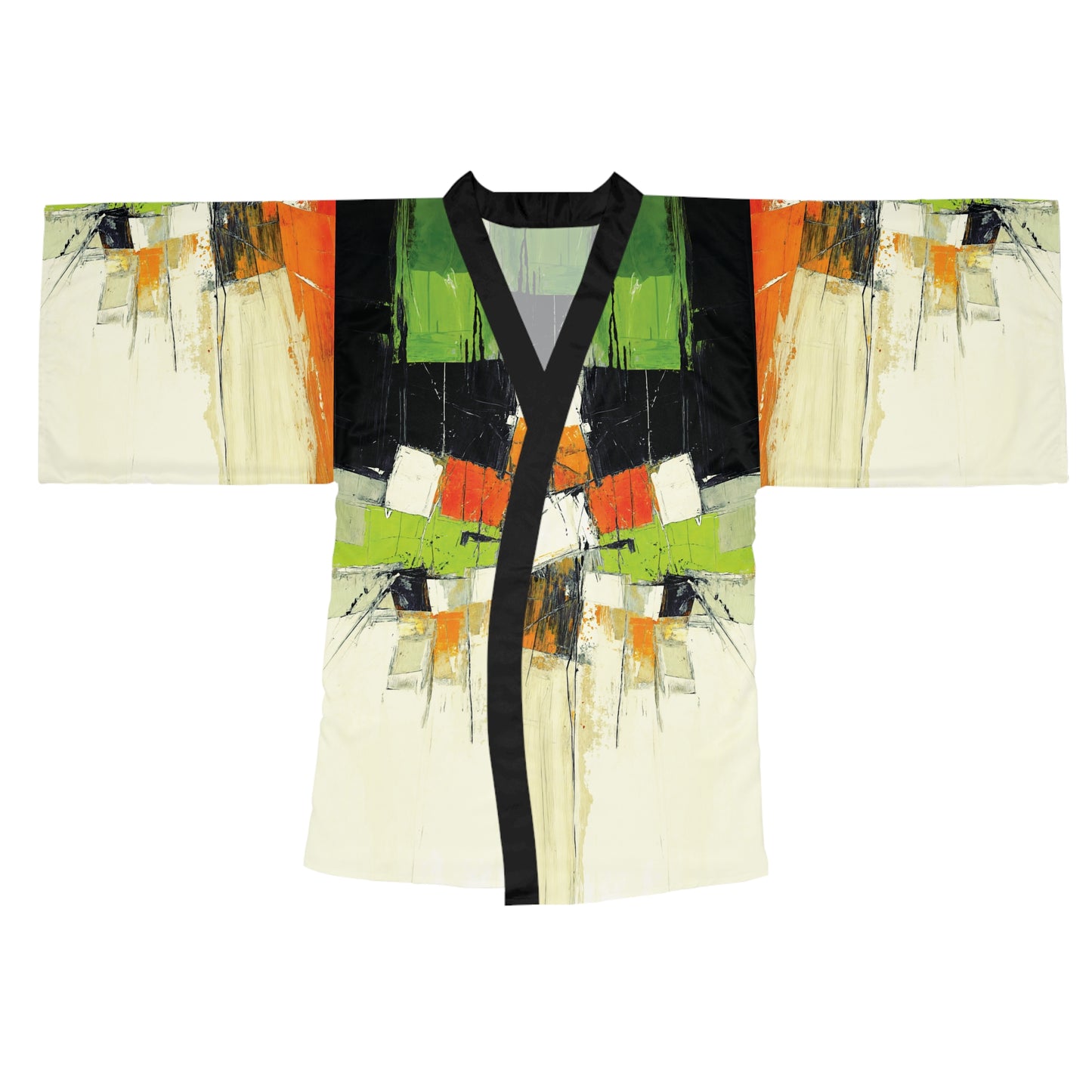 "Abstract 532", Long Sleeve Kimono Robe