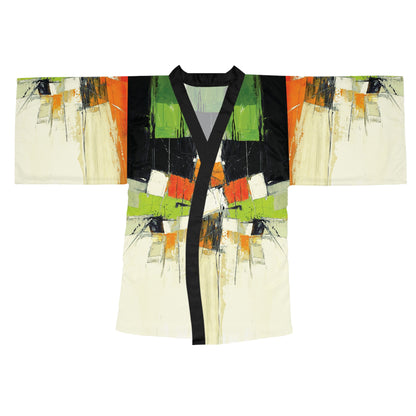 "Abstract 532", Long Sleeve Kimono Robe