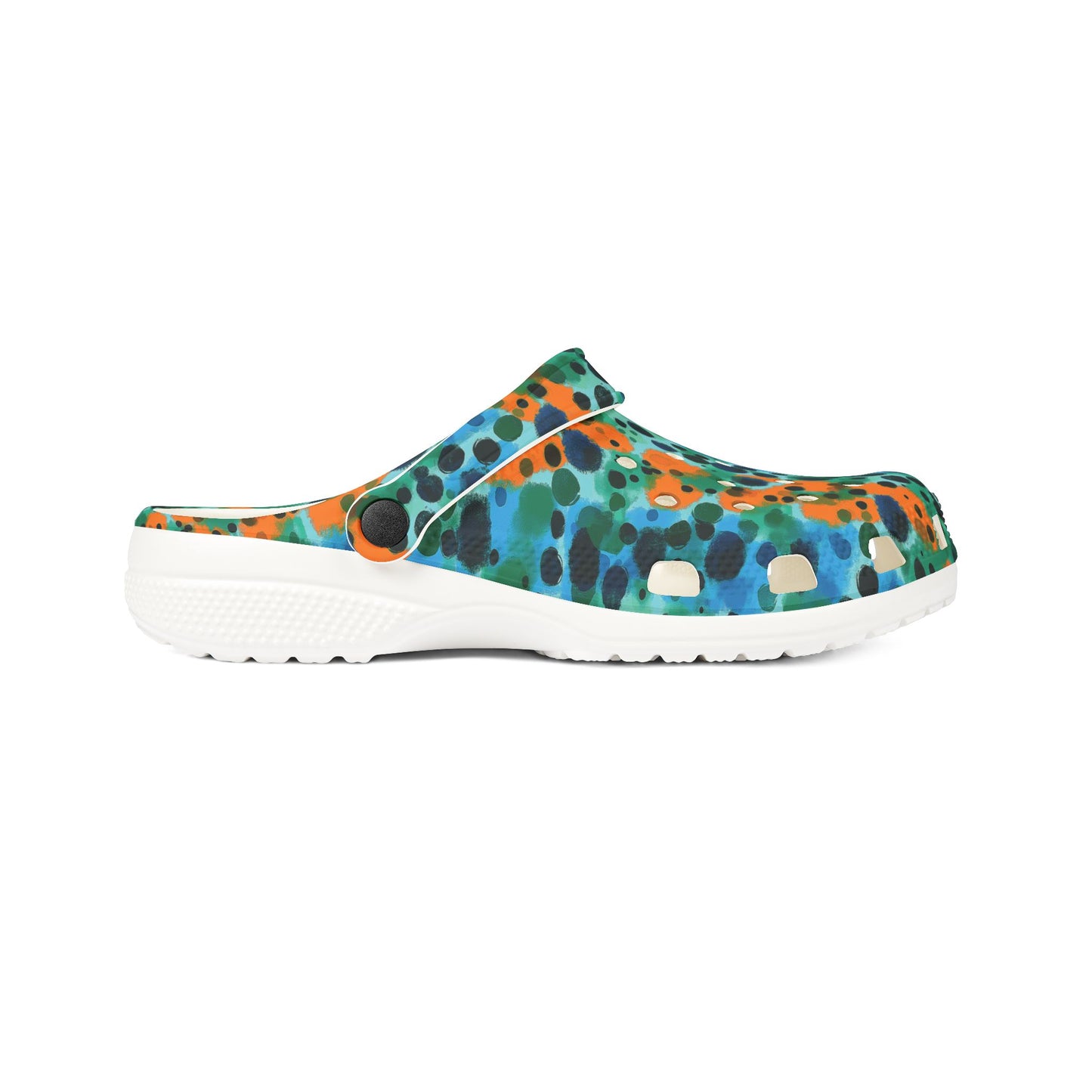 "Midnight Coral", Foam Rubber Clogs