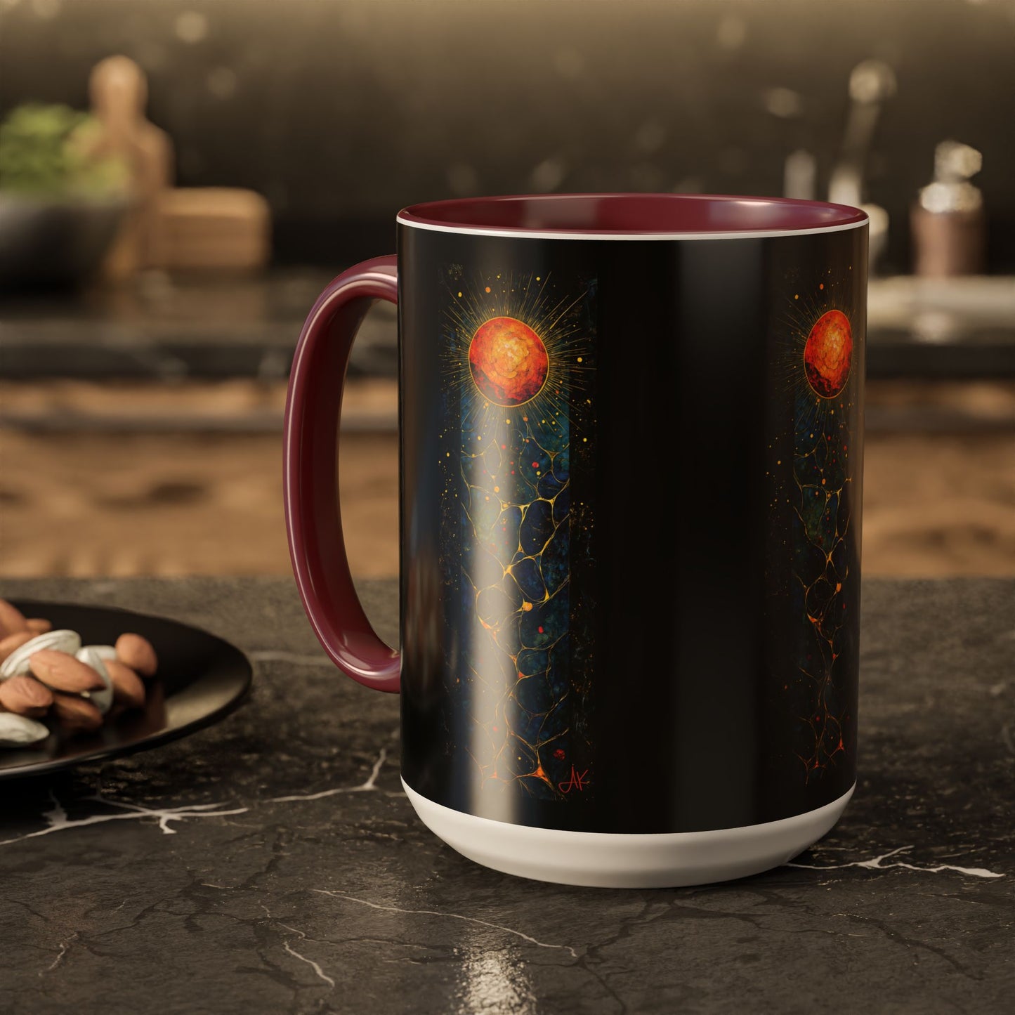 "The Living Light (John 8:12)", Colorful Mugs (11oz, 15oz)