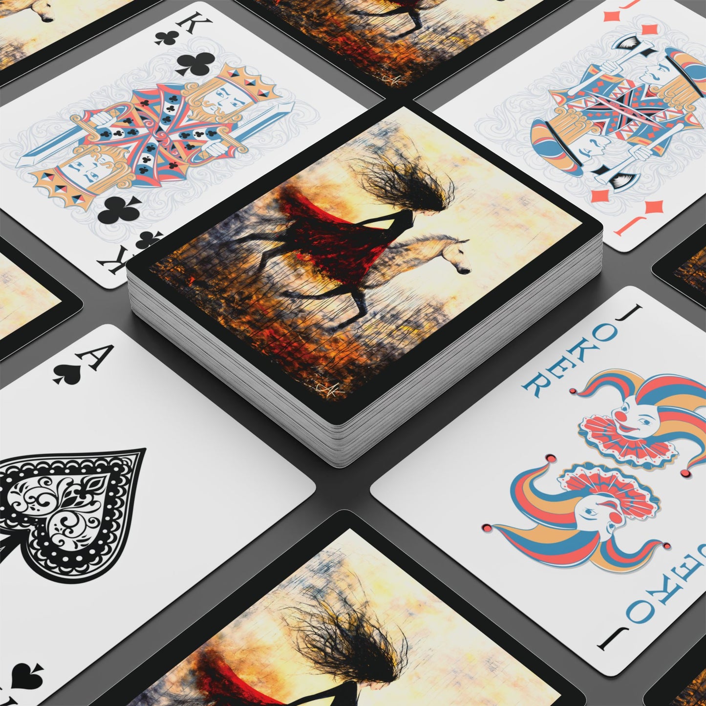 "Untitled Number 5", Fine Art Playing Cards (Void Black)