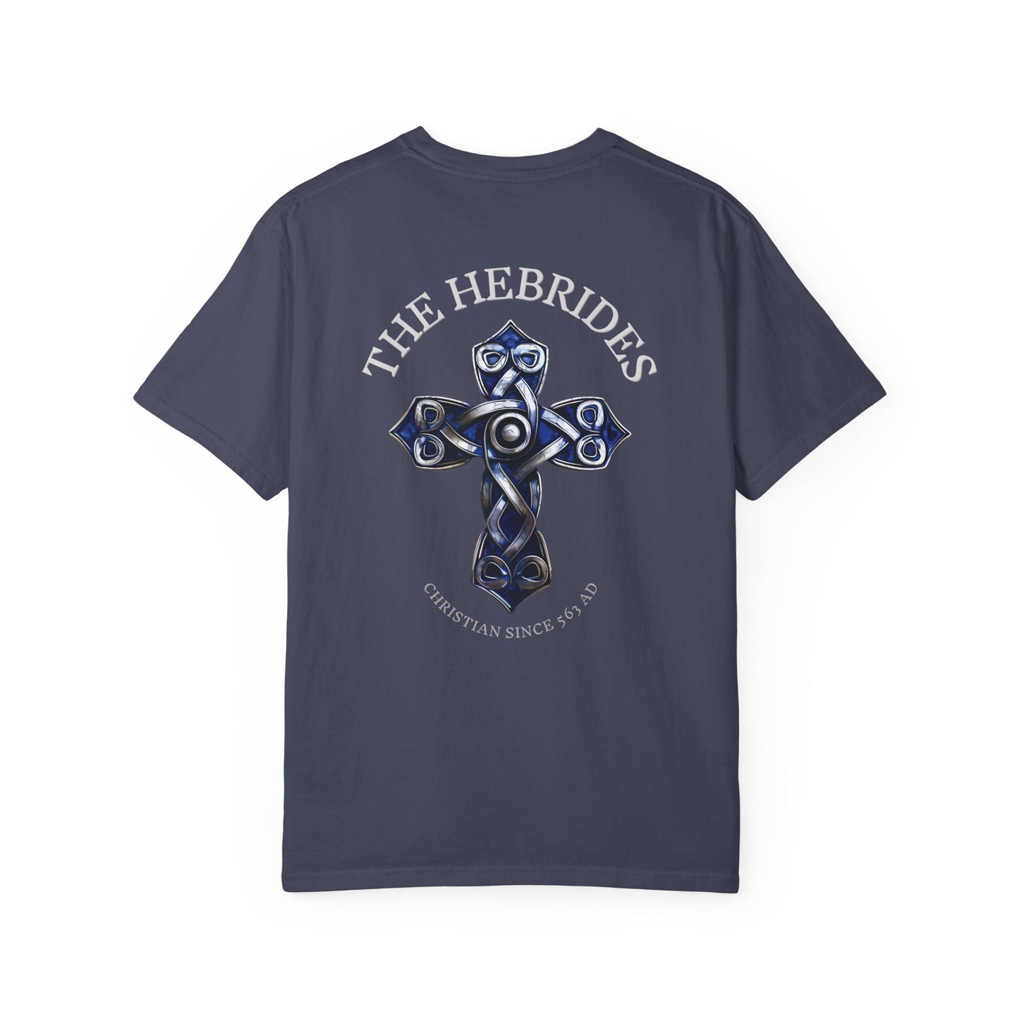 "The Hebrides - Christian since 563 AD", Unisex T-shirt