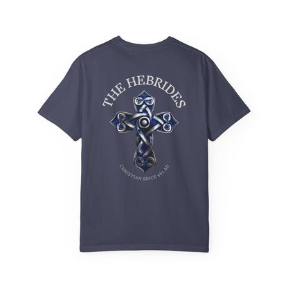 "The Hebrides - Christian since 563 AD", Unisex T-shirt