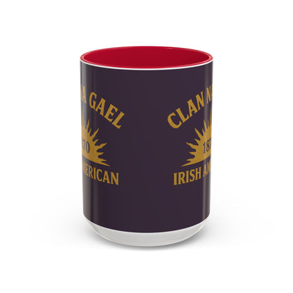 "Clan na Gael - Irish American", Colorful Mugs (11oz, 15oz) (Purple Verbena)