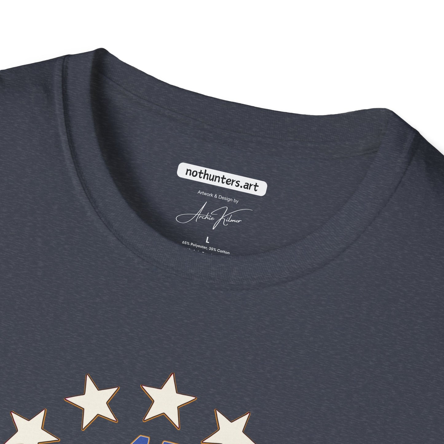 "Trump 45-47 Circle of Stars", Unisex Softstyle T-Shirt