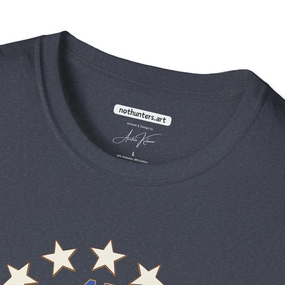 "Trump 45-47 Circle of Stars", Unisex Softstyle T-Shirt
