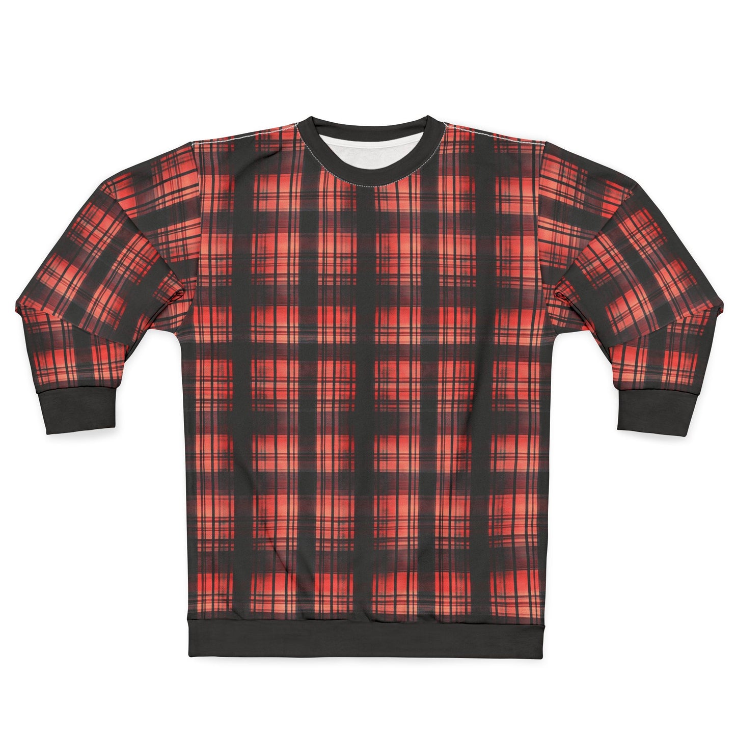 "Kin of Flame", Unisex Sweatshirt (Flame Black Cuffs and Collar)