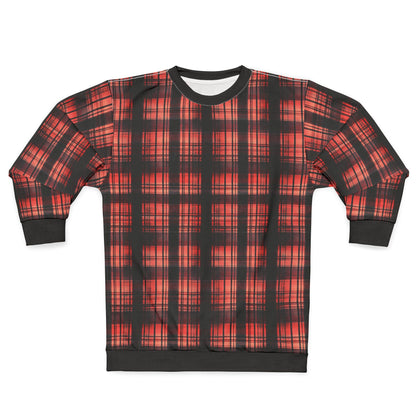 "Kin of Flame", Unisex Sweatshirt (Flame Black Cuffs and Collar)