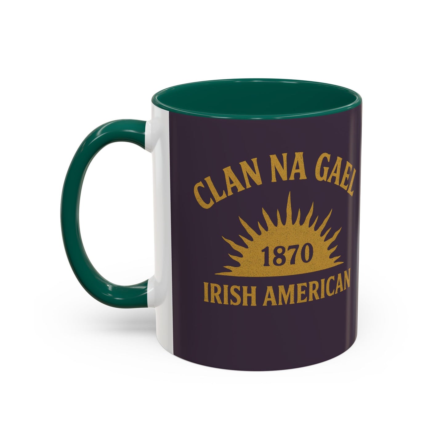 "Clan na Gael - Irish American", Colorful Mugs (11oz, 15oz) (Purple Verbena)