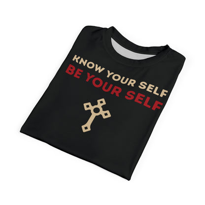 "Know Your Self", Unisex T-shirt (Obsidian Black)