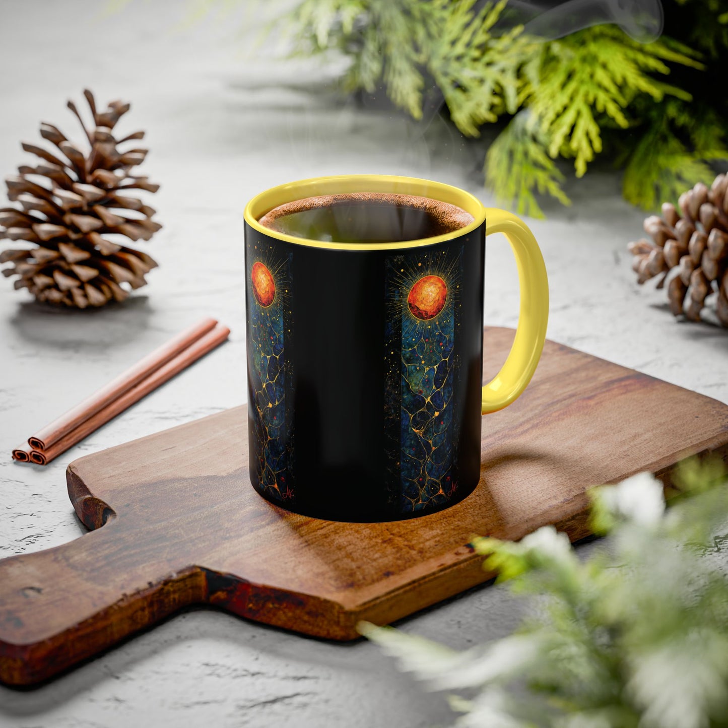 "The Living Light (John 8:12)", Colorful Mugs (11oz, 15oz)