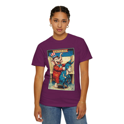 "MAGA Spanked the Donkeys 2024", Unisex T-shirt (Dark Colors)