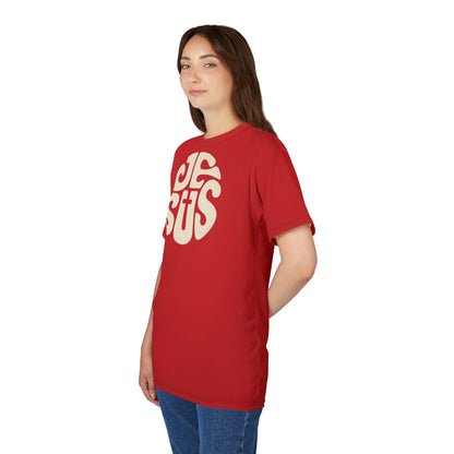 "Retro Jesus", Unisex T-shirt (Uist Red)