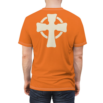 "Retro Jesus", Unisex T-shirt (Ornery Tangerine)