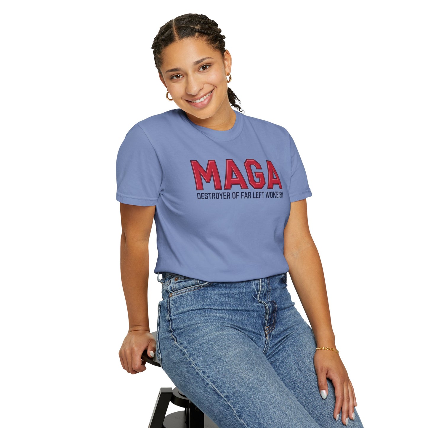 "MAGA - Destroyer of Far Left Wokeism", Unisex T-shirt