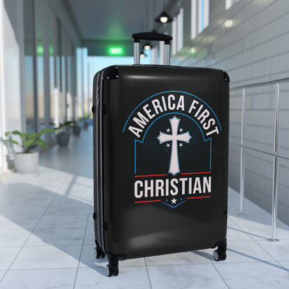 "America First - Christian" #02 Suitcases (Pitch Black)