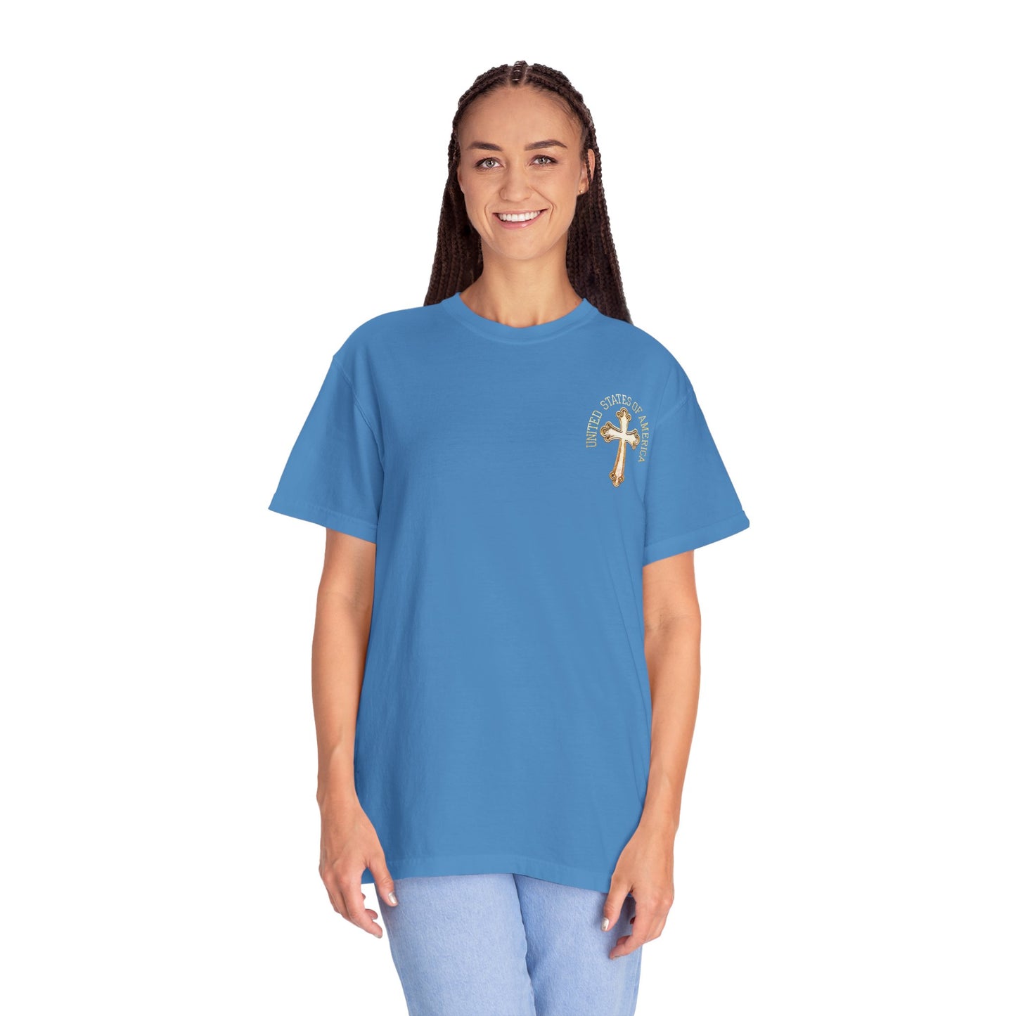 "USA Gold Cross", Unisex T-shirt