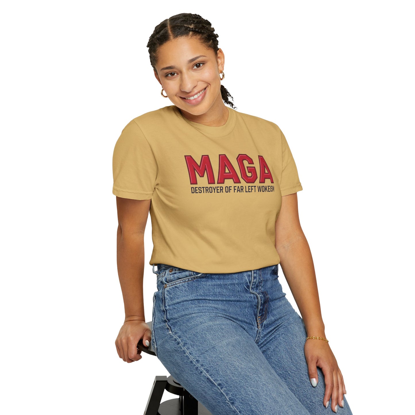 "MAGA - Destroyer of Far Left Wokeism", Unisex T-shirt