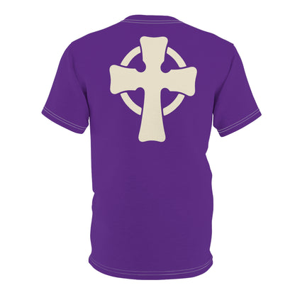 "Retro Jesus", Unisex T-shirt (Storm Purple)