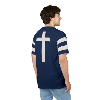 "Faith Overcomes Fear", Unisex Tee (Cambridge Blue)