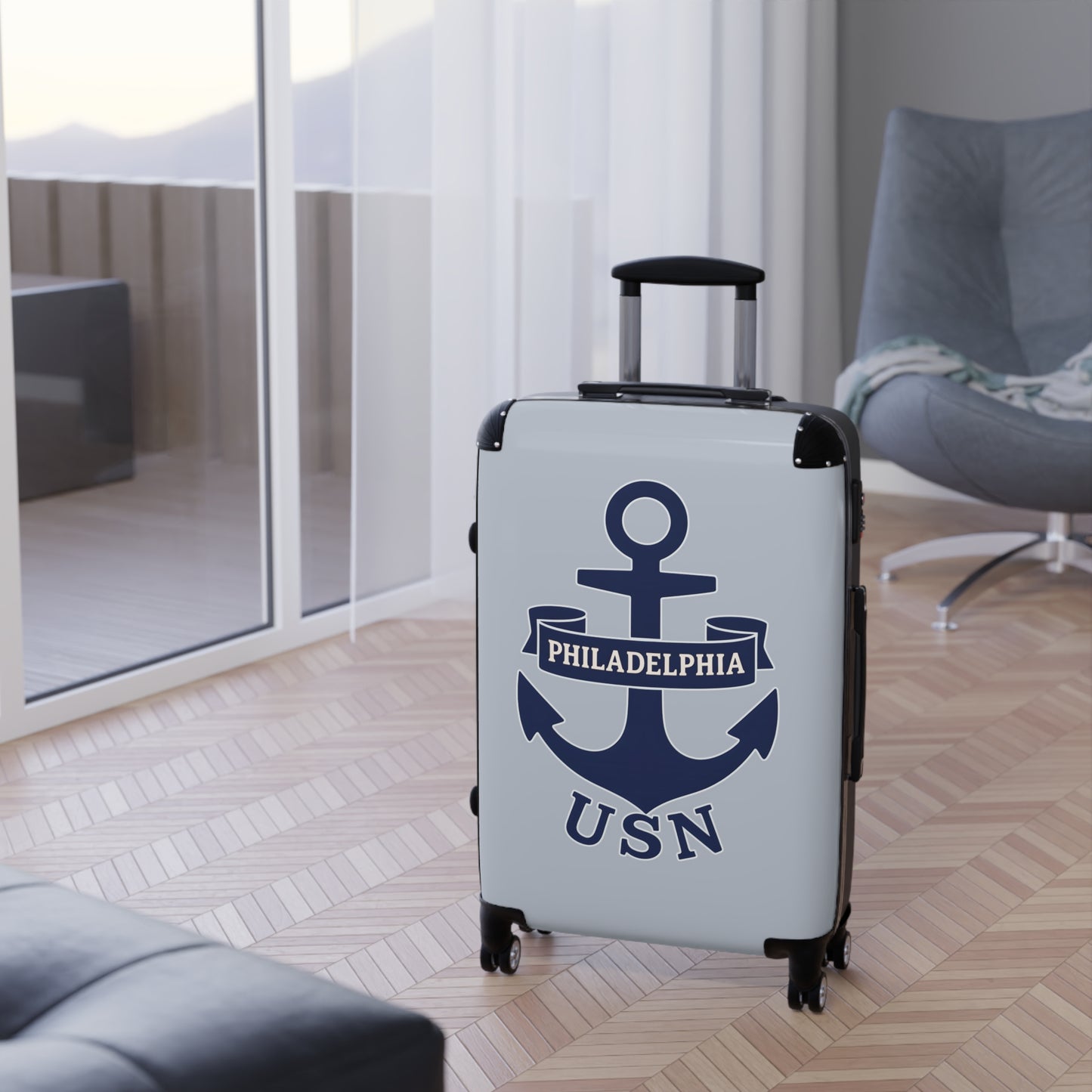 "USN Anchor", Suitcase (Bulkhead Grey)
