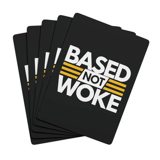 "Based not Woke" #01, Cultural Playing Cards (70's Black)