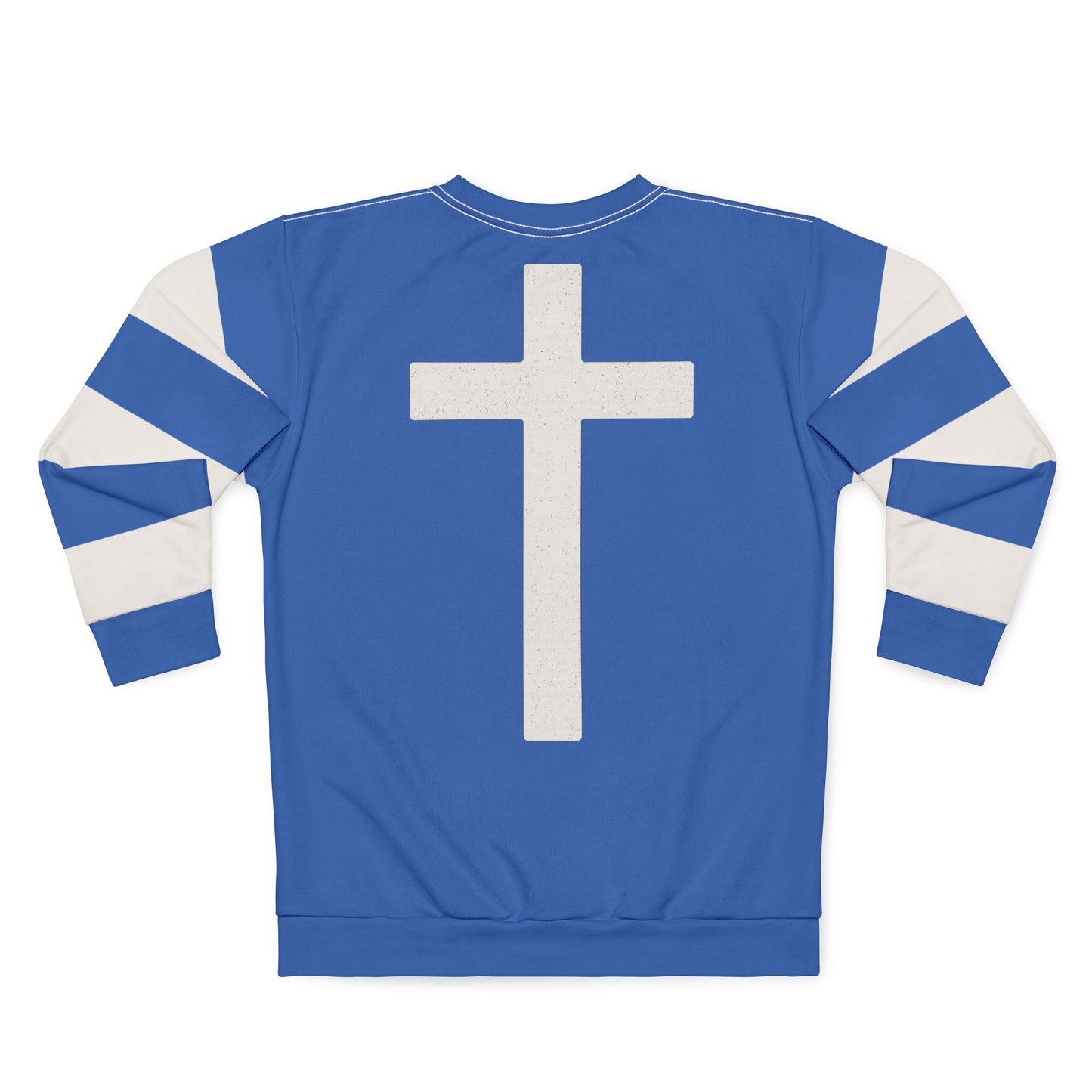"Faith Overcomes Fear", Unisex Sweatshirt (Celtic Blue)