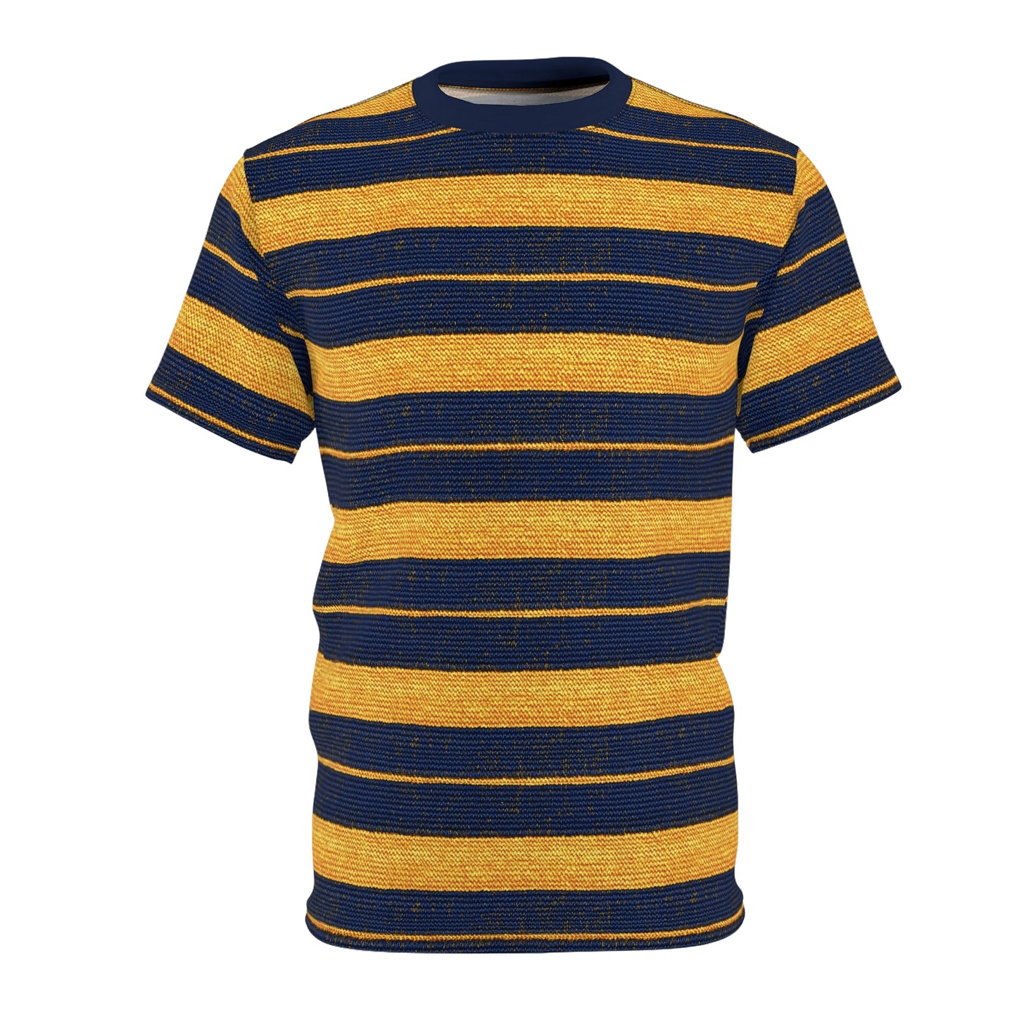"Golden Ensign", Unisex Tee (Ensign Blue Collar)