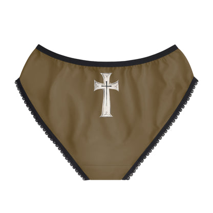 "First Darkness Then Comes Light" #02, Women's Briefs (Sepulchral Gold)