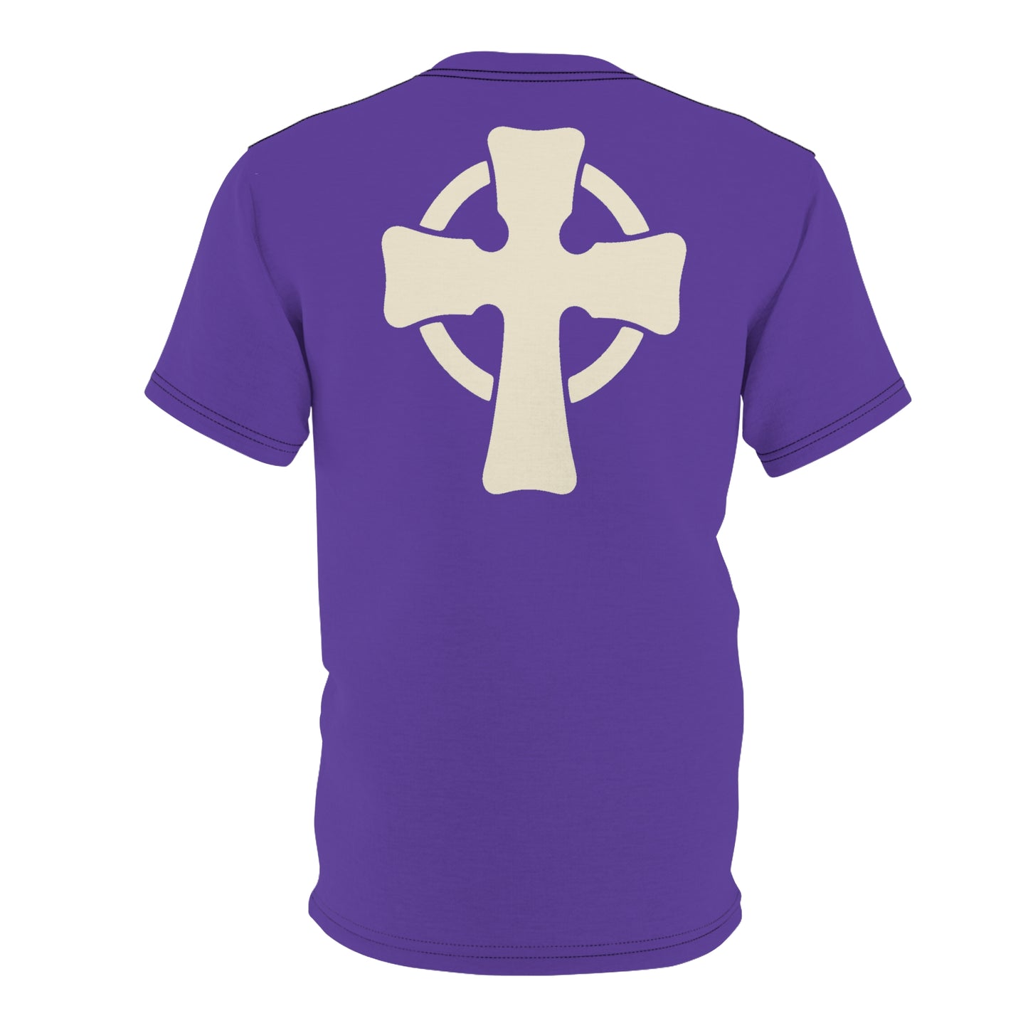 "Retro Jesus", Unisex T-shirt (Purple Heart)