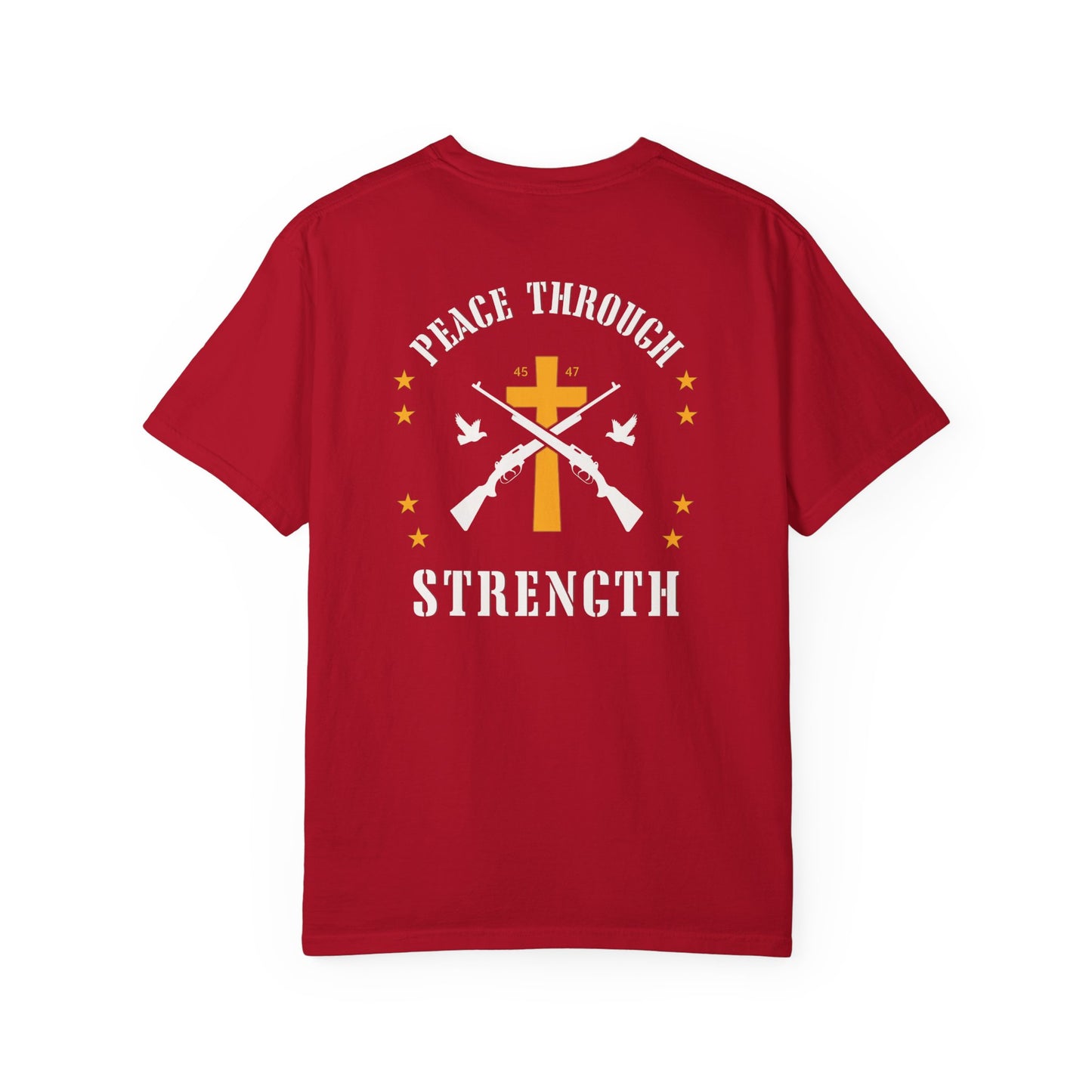 "Peace Through Strength" #01, Unisex T-shirt