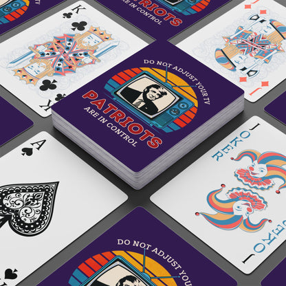 "Patriots are in Control" #01, Political Playing Cards (Pleasant Purple)