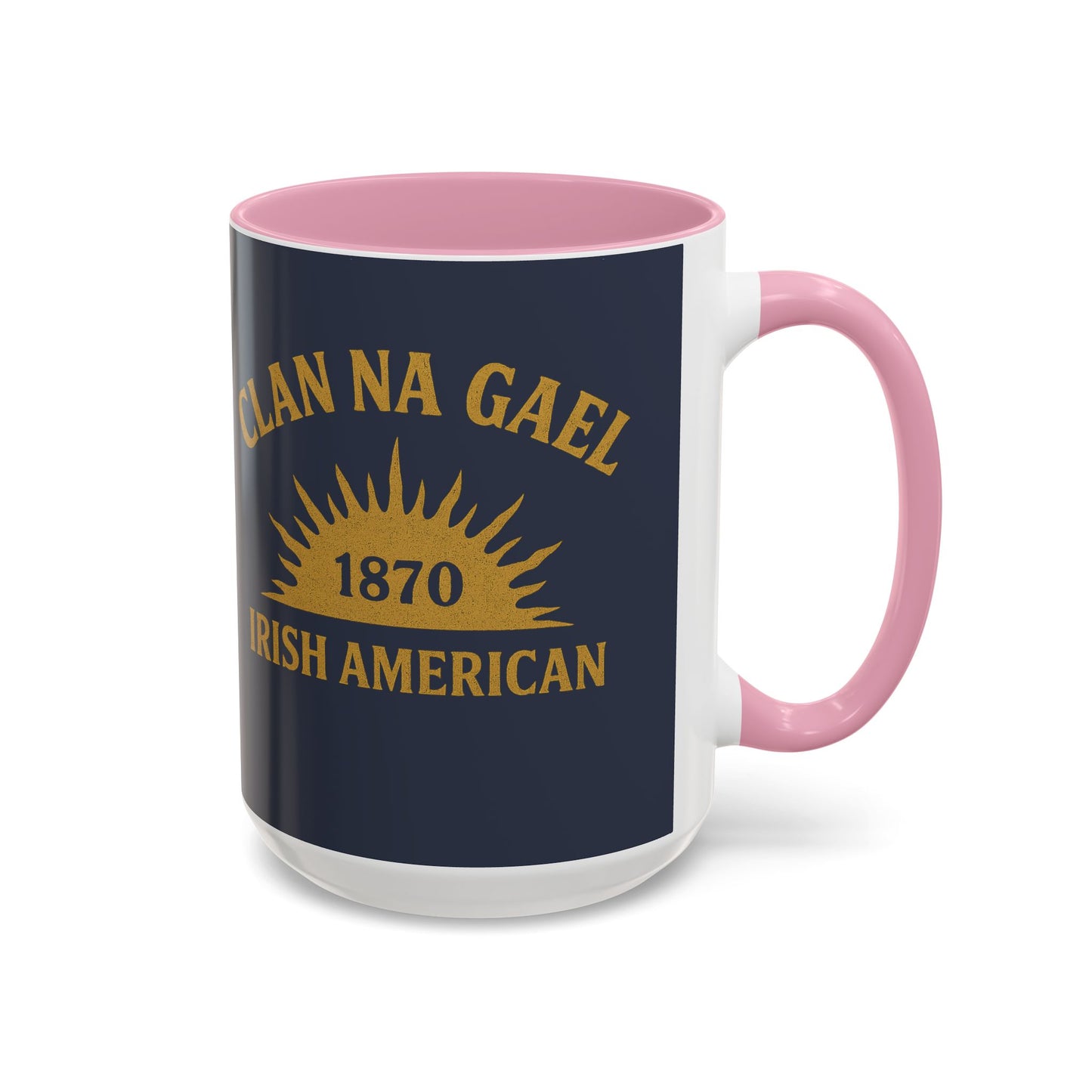"Clan na Gael - Irish American", Colorful Mugs (11oz, 15oz) (Blue Burka Grey)