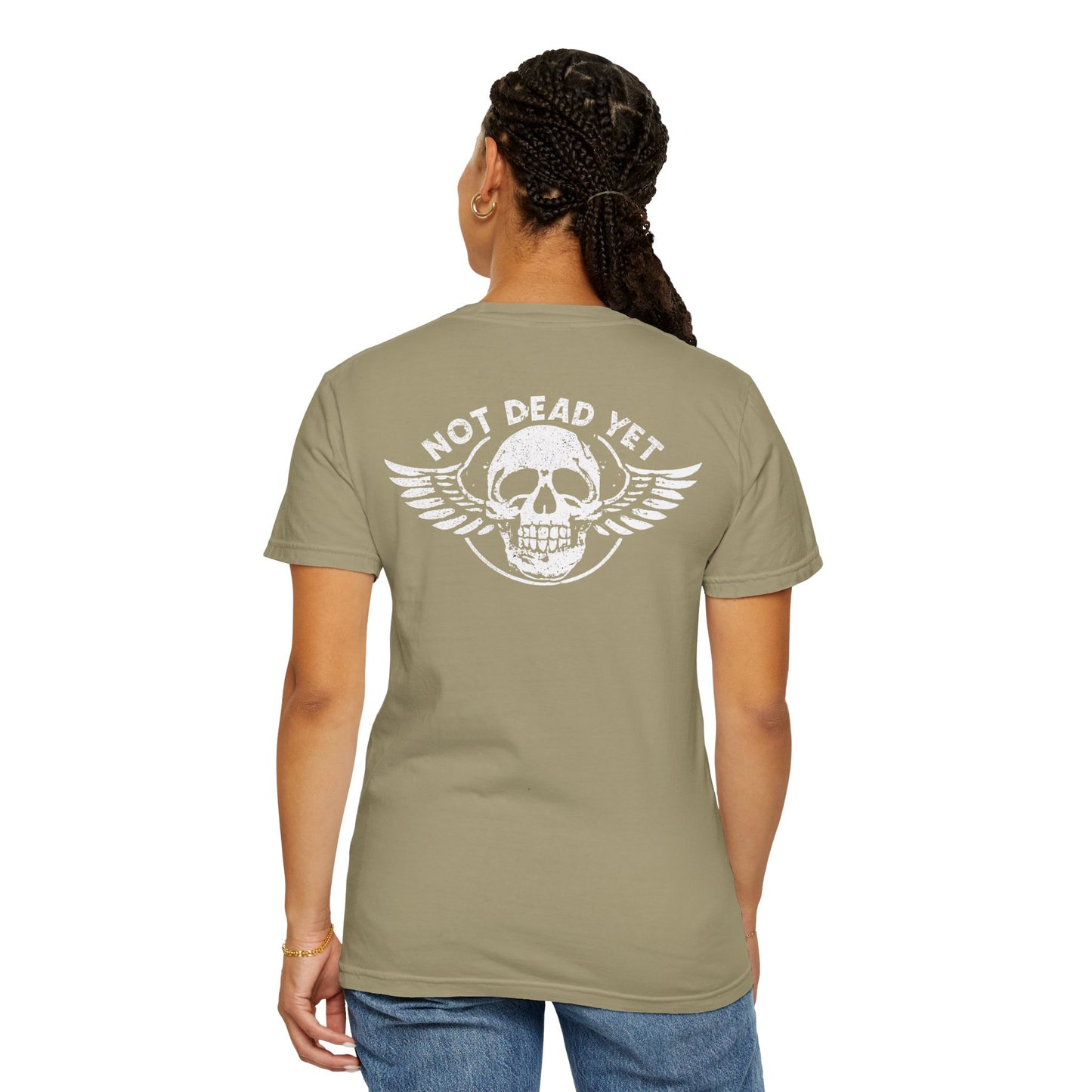 "Not Dead Yet - Winged Skull", Unisex T-shirt