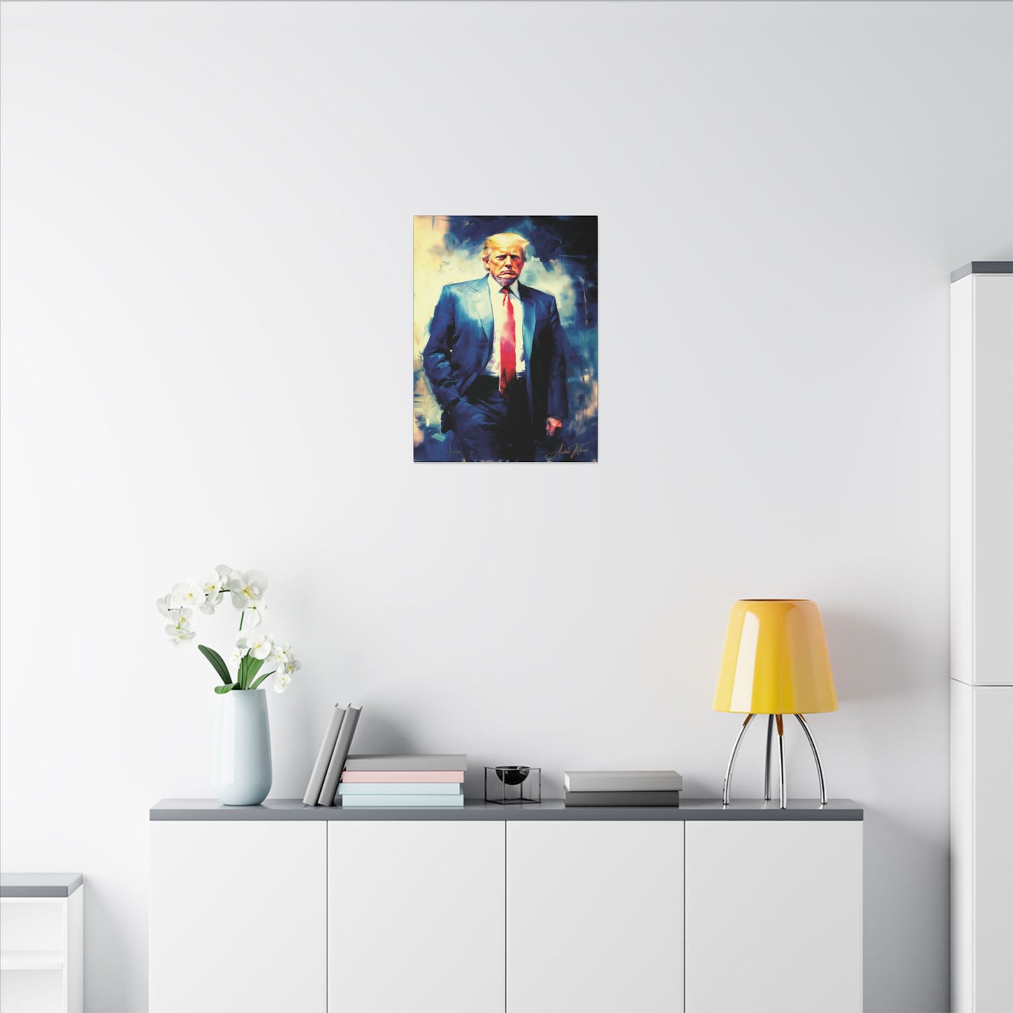 "Trump Portrait No. 6", Stretched Matte Canvas Fine Art Print